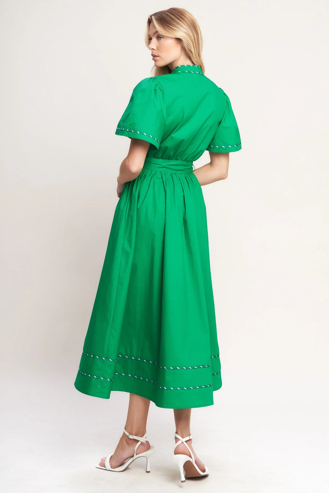 Resort Escape Woven Midi Dress - Image 13
