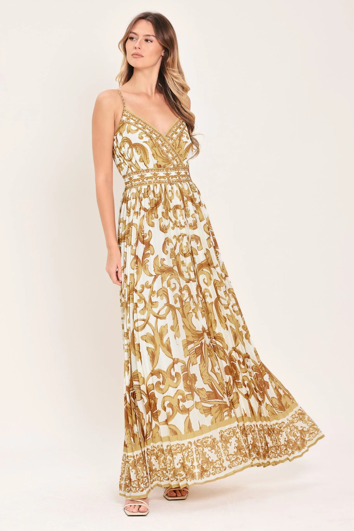 Royal Garden Woven Maxi Dress - Image 3