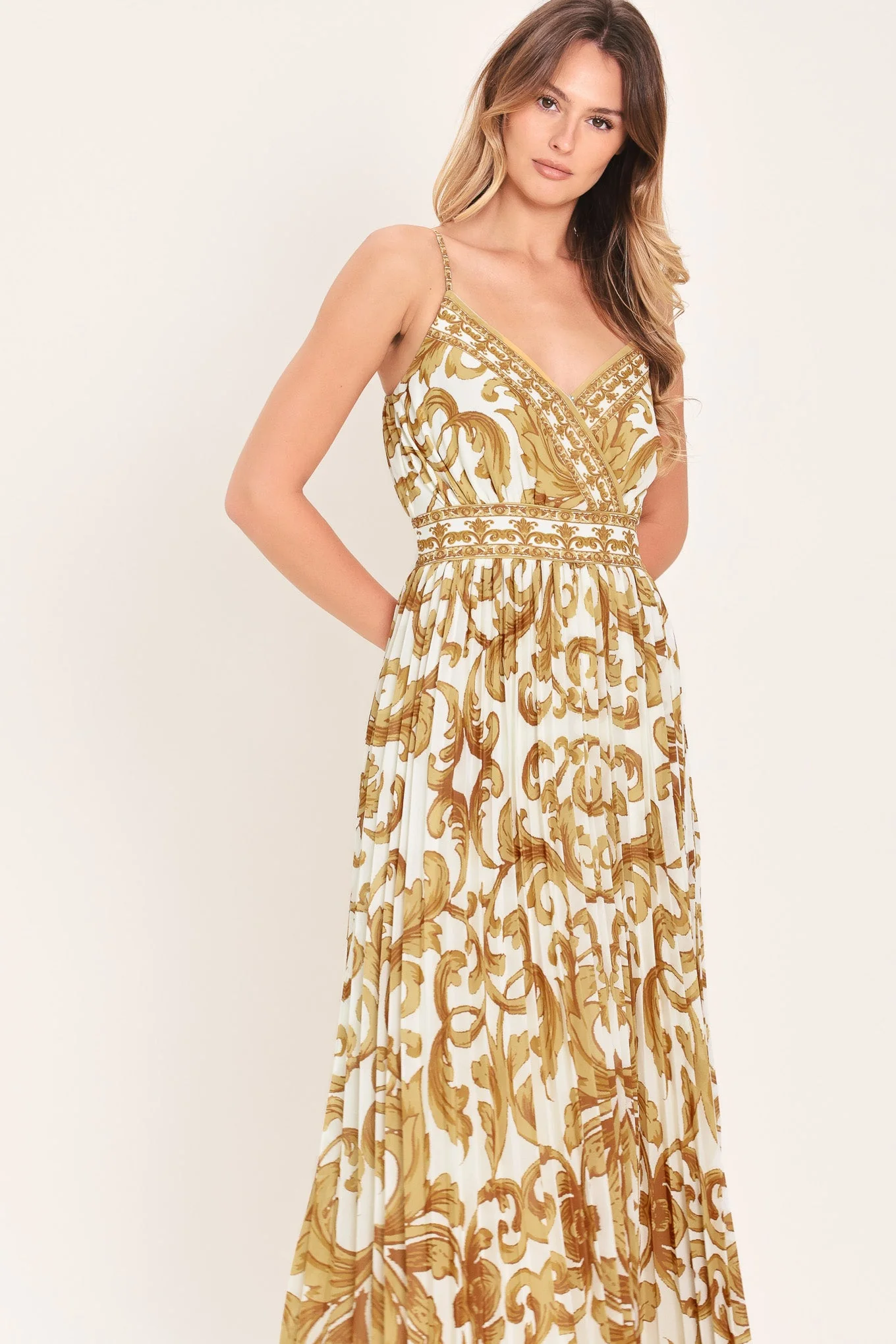 Royal Garden Woven Maxi Dress - Image 4