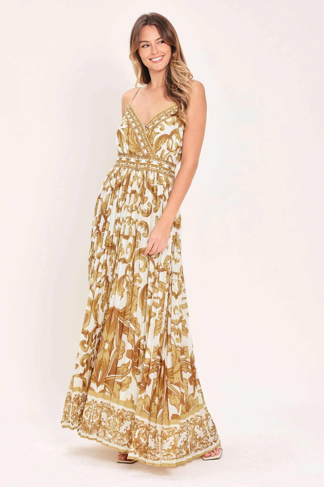 Royal Garden Woven Maxi Dress - Image 5