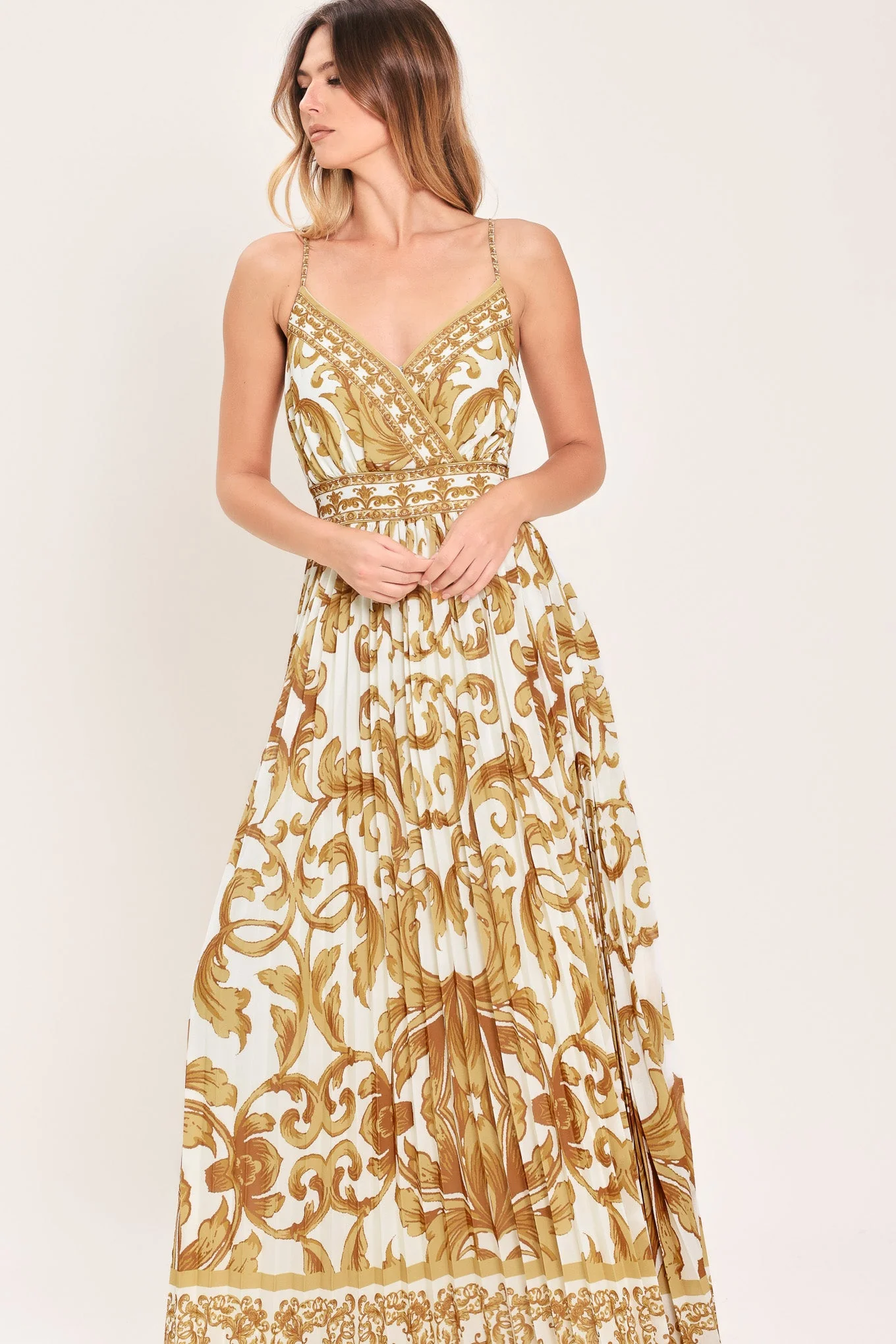 Royal Garden Woven Maxi Dress - Image 6