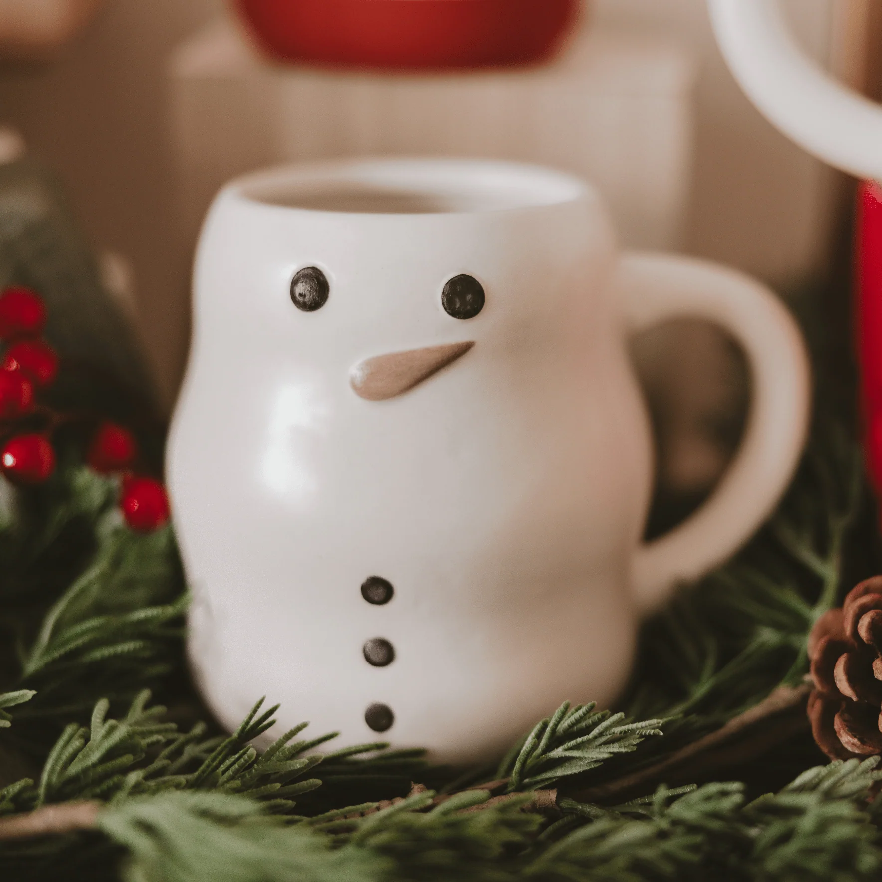 Snowman 21 oz Figural Coffee Mug - Image 2
