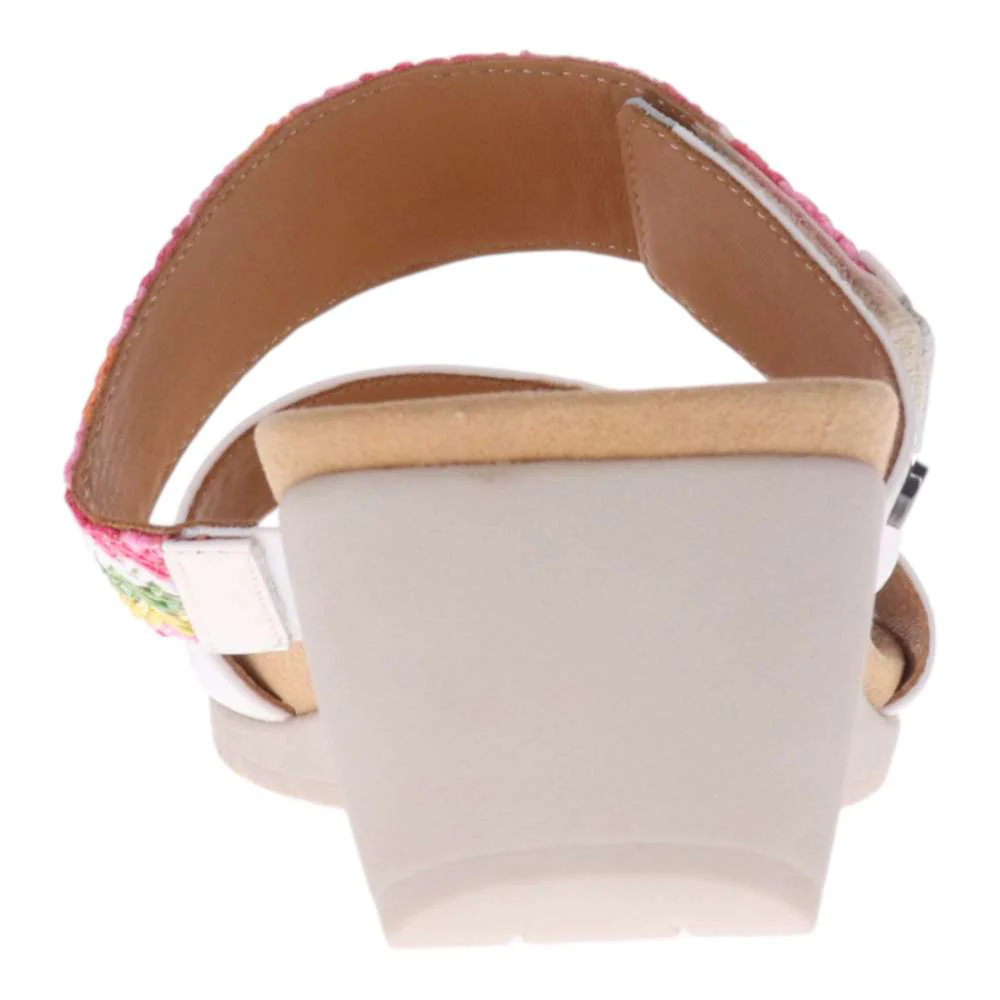 Sorrento Wedge - White Multi - Image 7