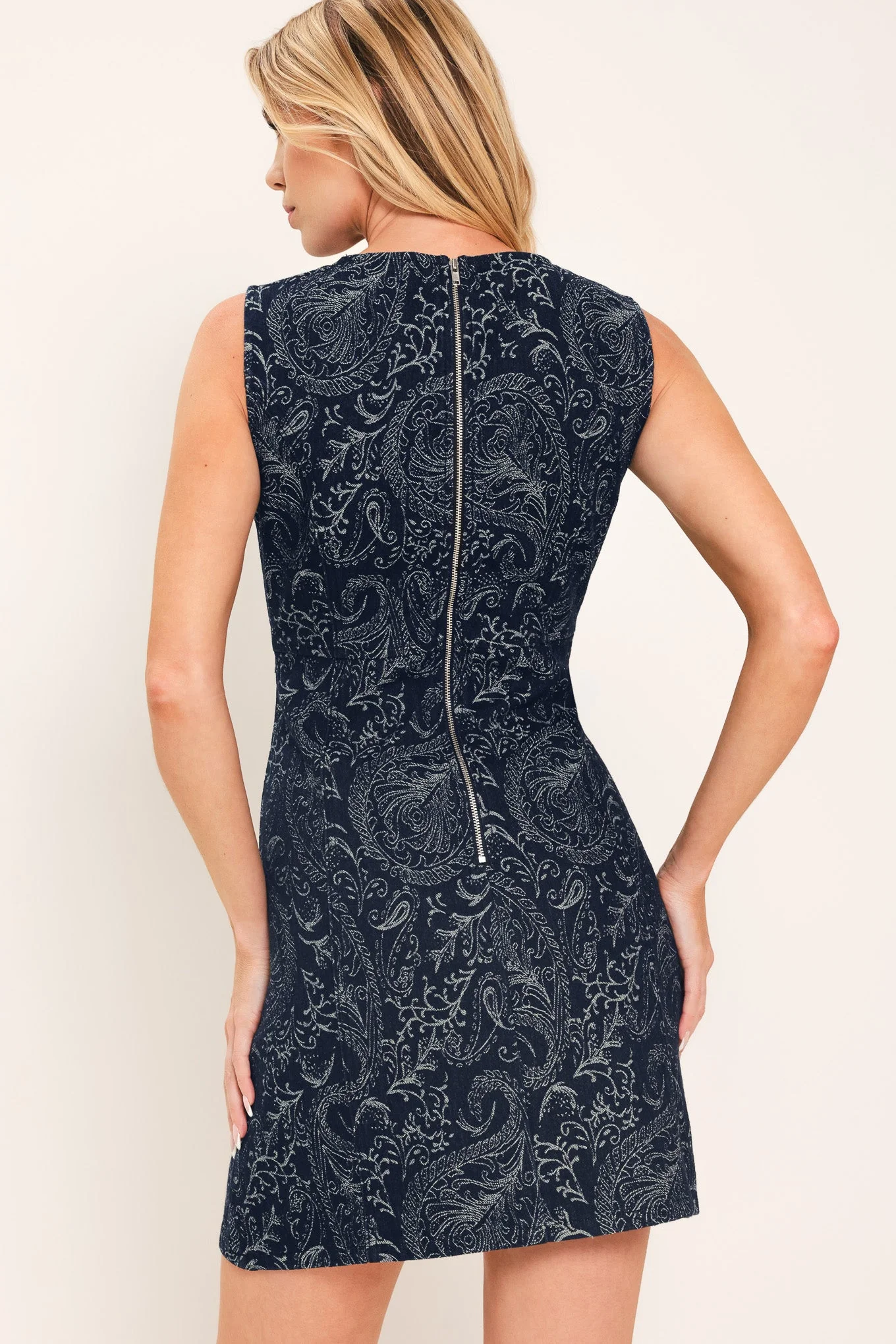 Starlight Charm Woven Mini Dress - Image 6