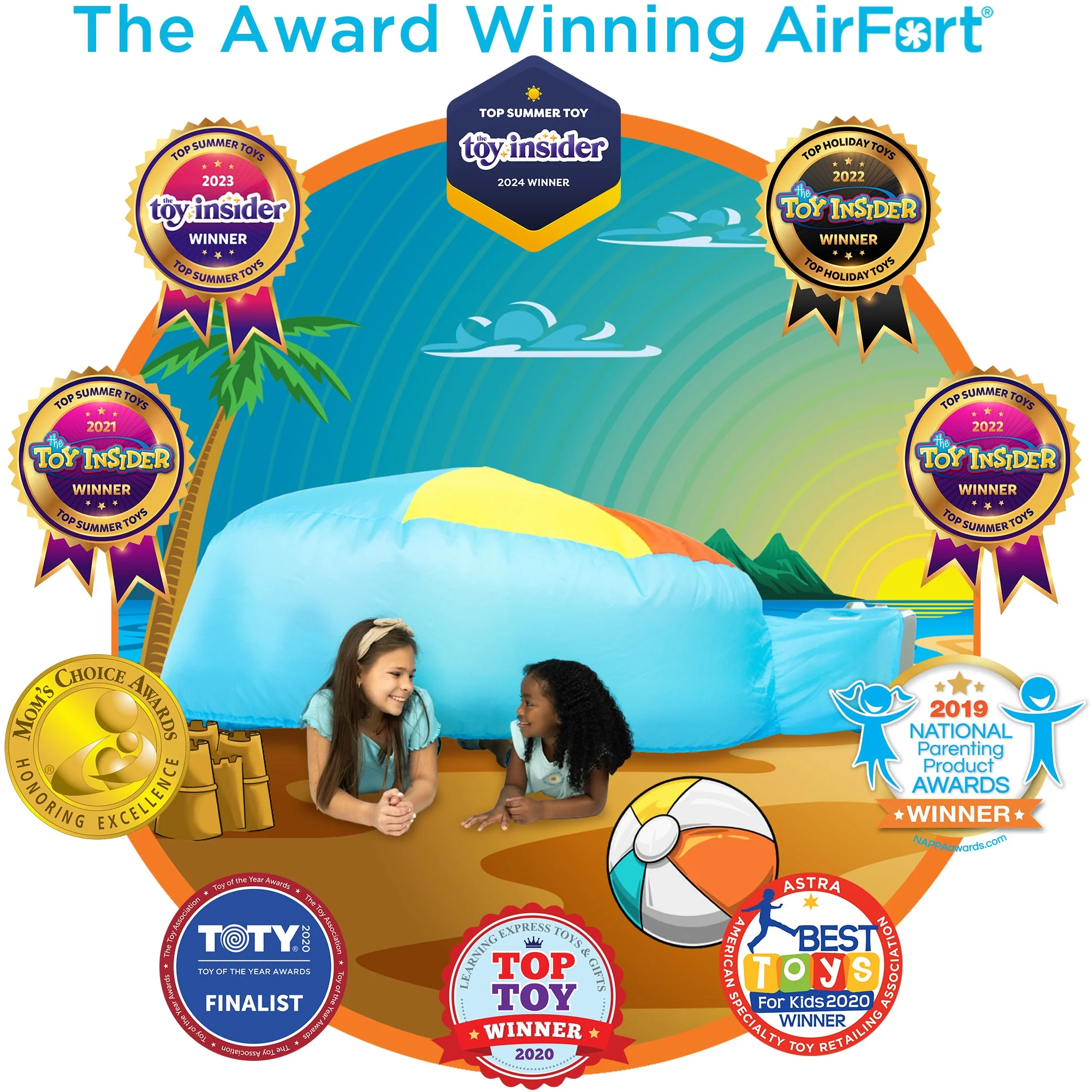 The Original AirFort - Beach Ball Blue - Image 4