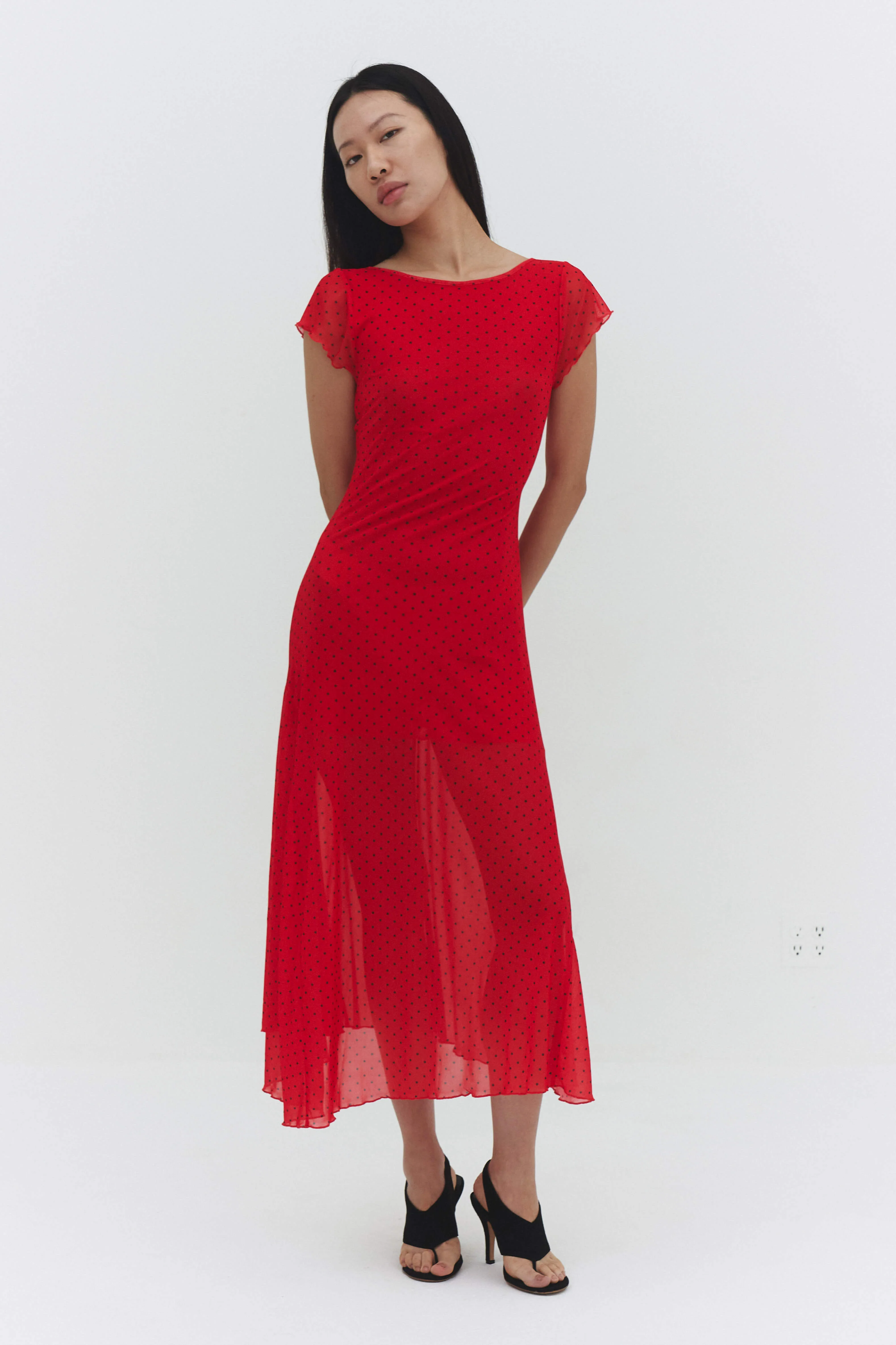 Valentina Dress in Red - Image 4