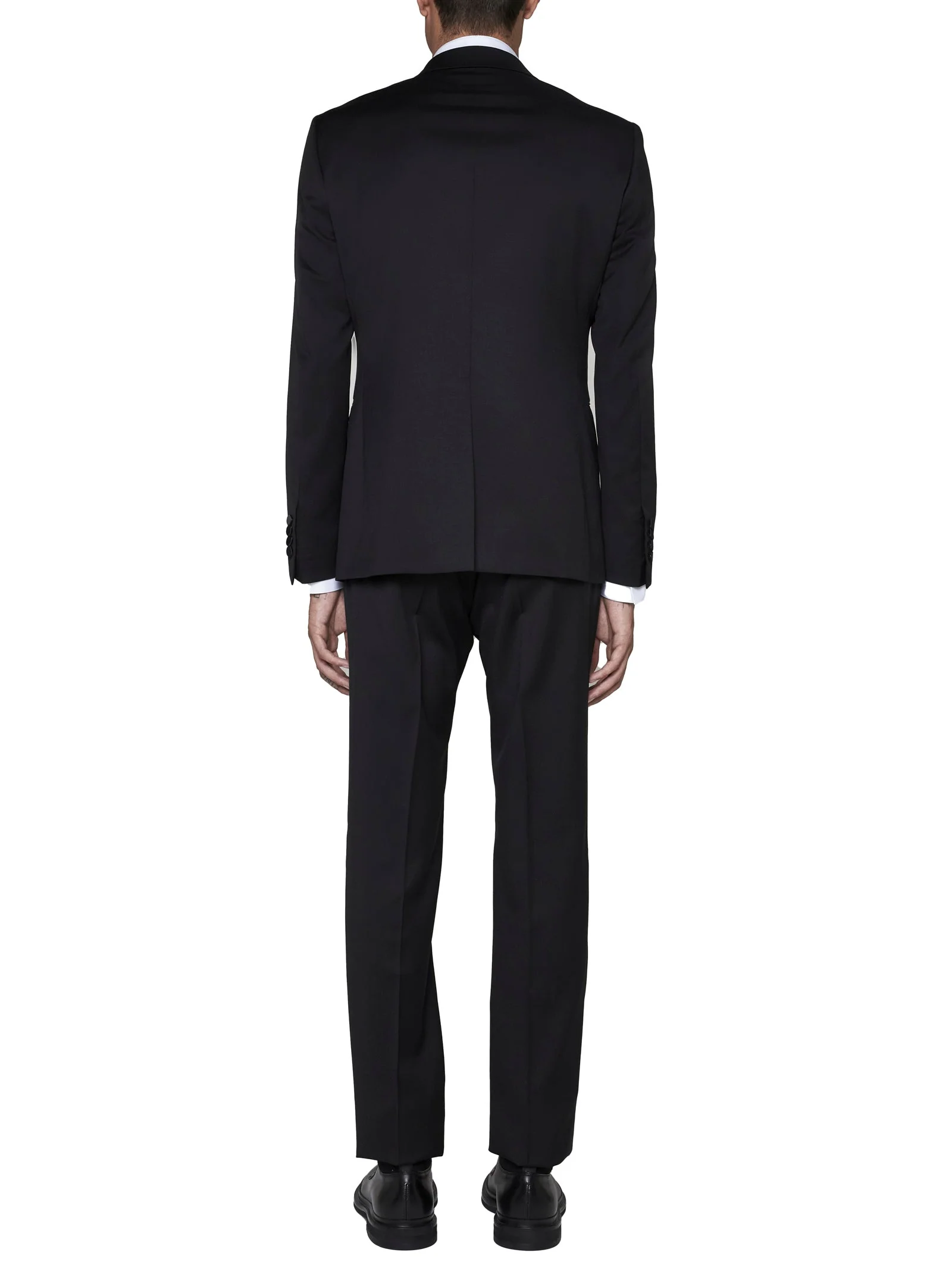 Vesuvio Suit in Black Wool - Image 3