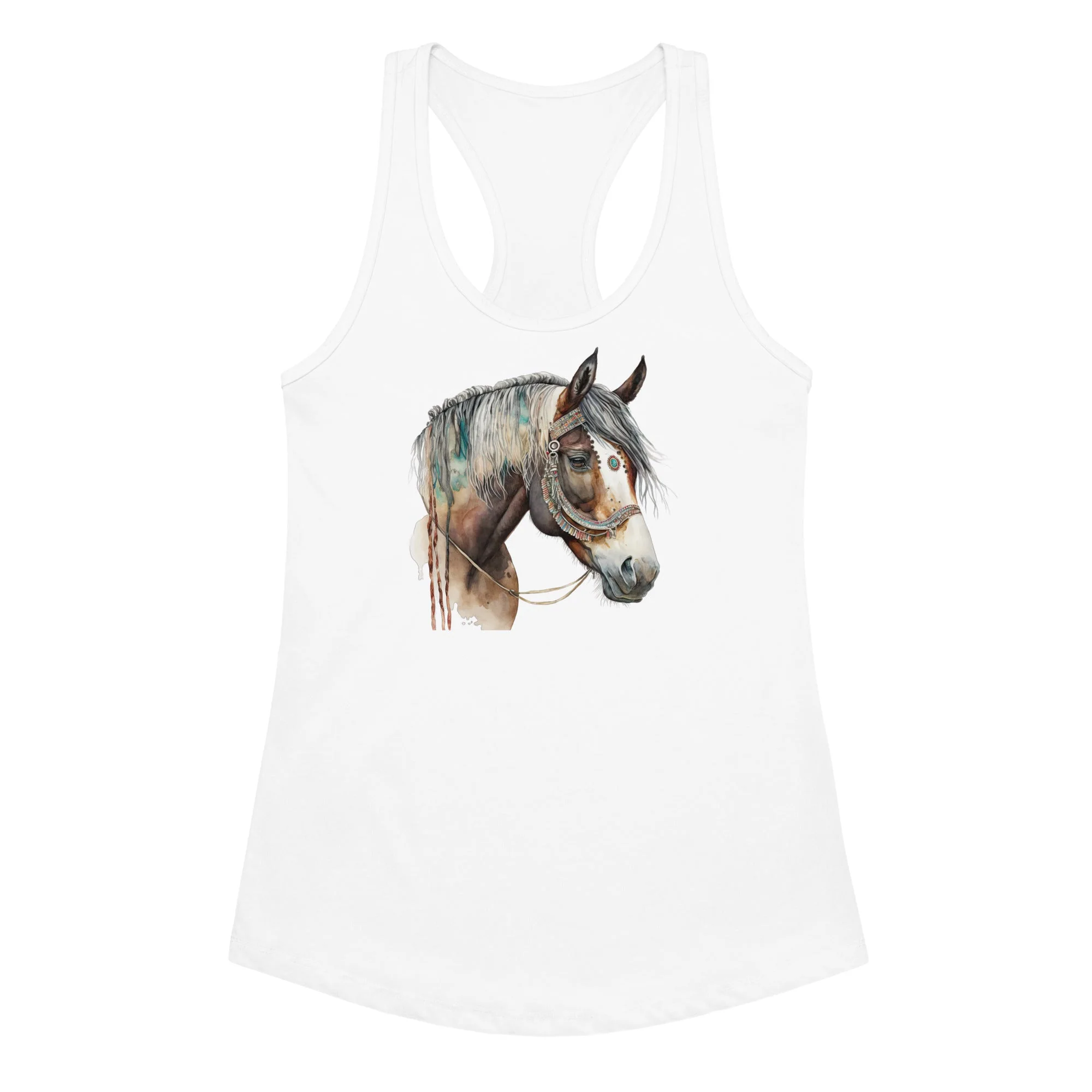 War Pony Women’s Fitted Racerback Tank Top - Image 12